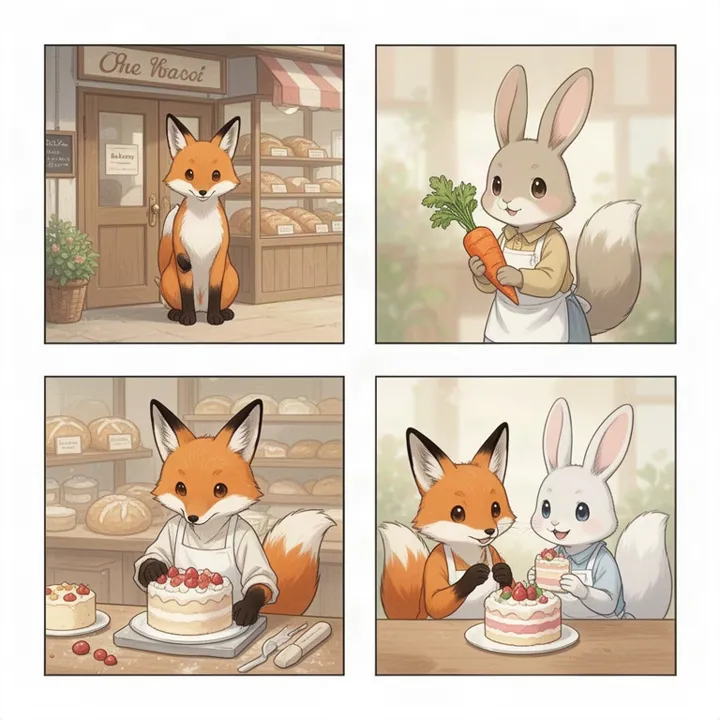 A carrot for the forest bakery