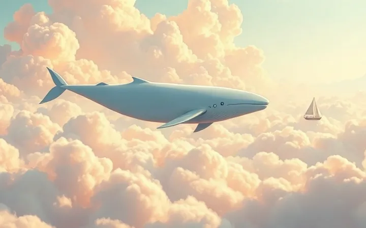 An ocean above the clouds